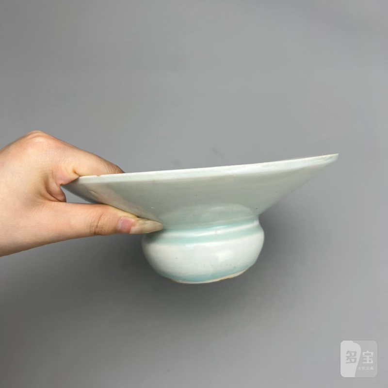 明 青白釉渣斗 - 图5
